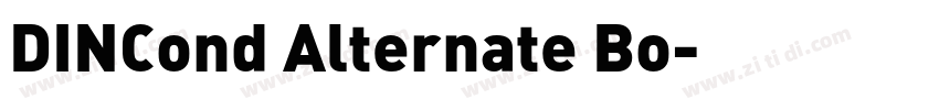 DINCond Alternate Bo字体转换